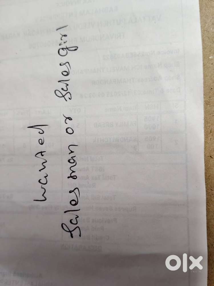 sales man or sales girl