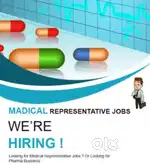 Vaccancy for male/female medical representative