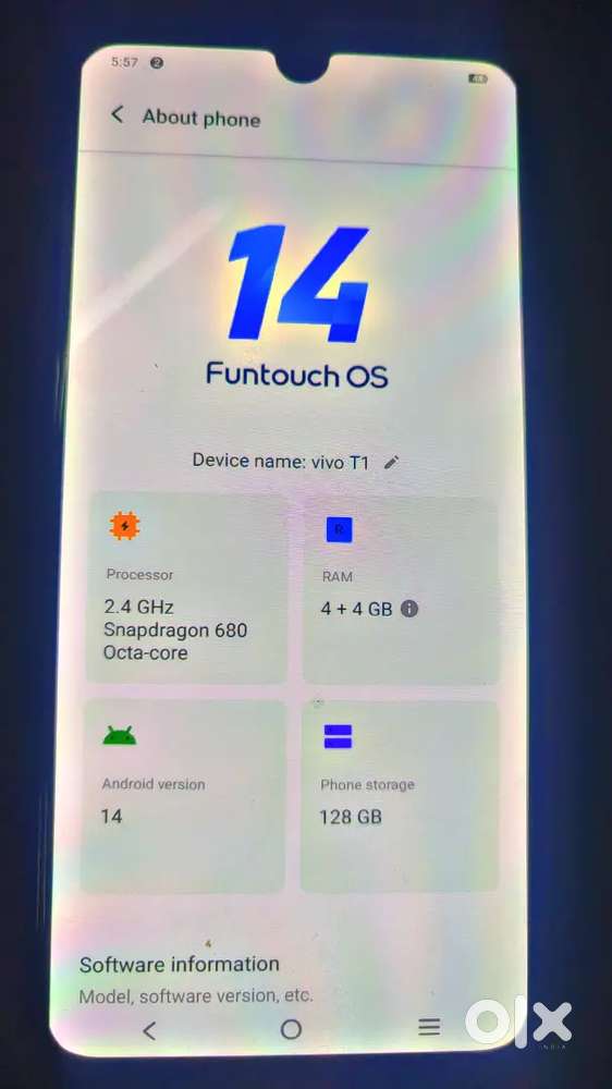 Vivo T1 Original folder good conditions