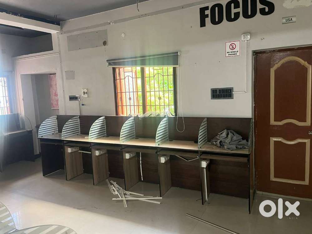 50 Office Workstations & Glass Doors for Sale – Good Condition
