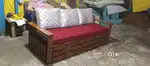 Teak wood sofa cum bed manufacturing factory outlet