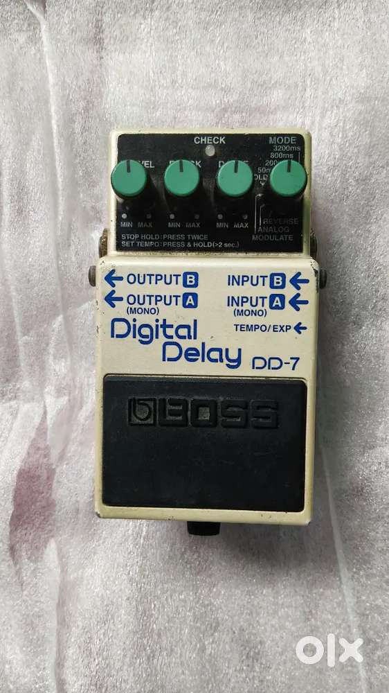 Boss DD-7 Digital Delay Pedal Very Good Condition with Adapter & Cable