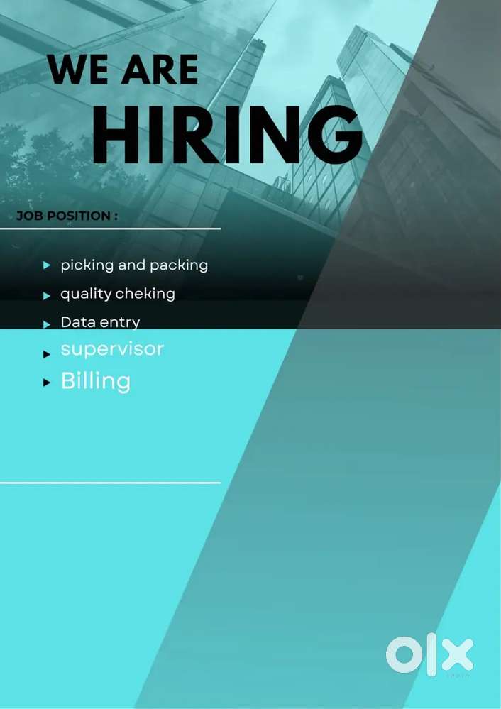 WE ARE HIRING SUPERVISOR EXECUTIVE FOR WAREHOUSE