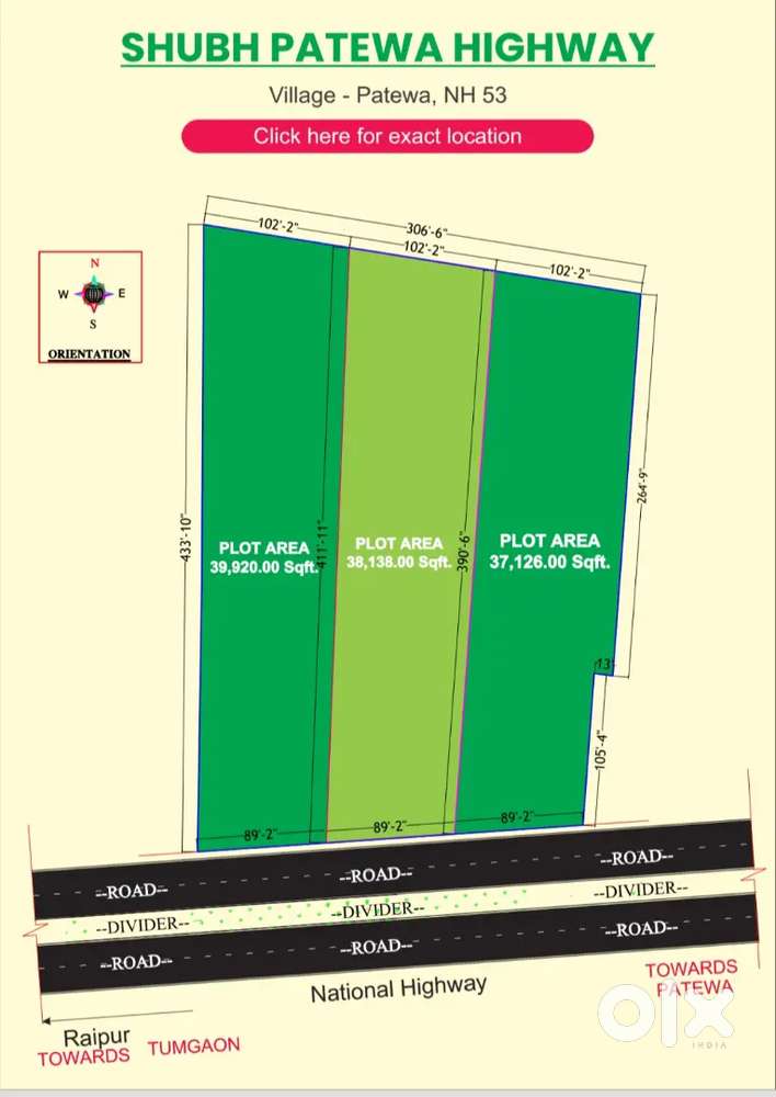 Commercial plot on NH 35