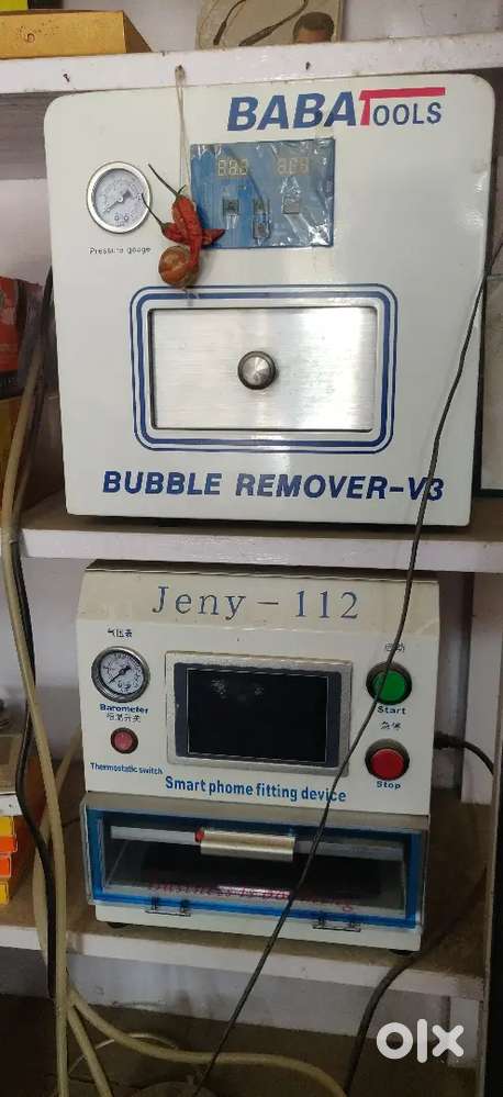 Mobile glass change punching & buble remover