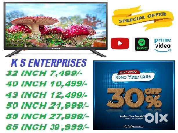 WINTER SUPER OFFER 43 INCHES  SMART, 4K UHD LED TV IN 12,499/- ONLY.