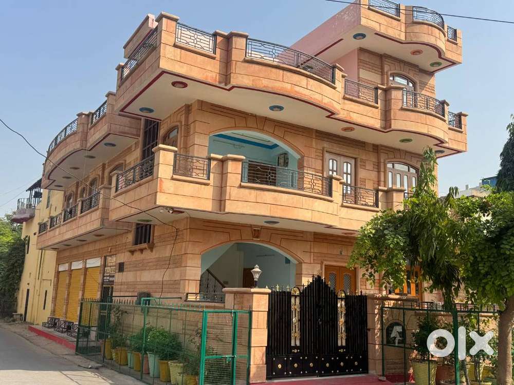 CORNER Property Sale in Jodhpur – 3 Shops + Basement + Luxury House