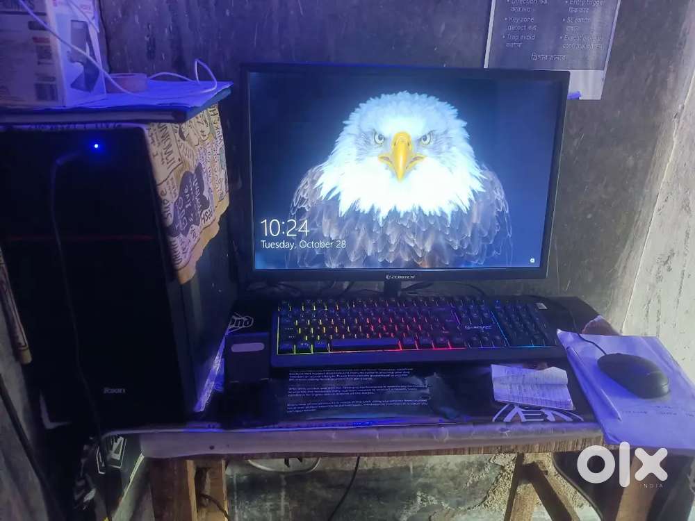 Super fast computer with attached a gaming chair