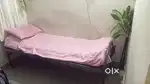 Dressing table with tea table and single foldable bed with mattress