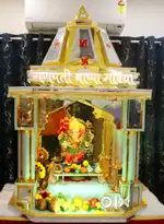 ganpati decoration sheesh mahal