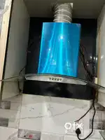 Sunflame chimney curved glass