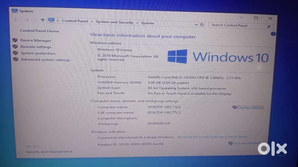 Lenovo IdeaPad i5 laptop