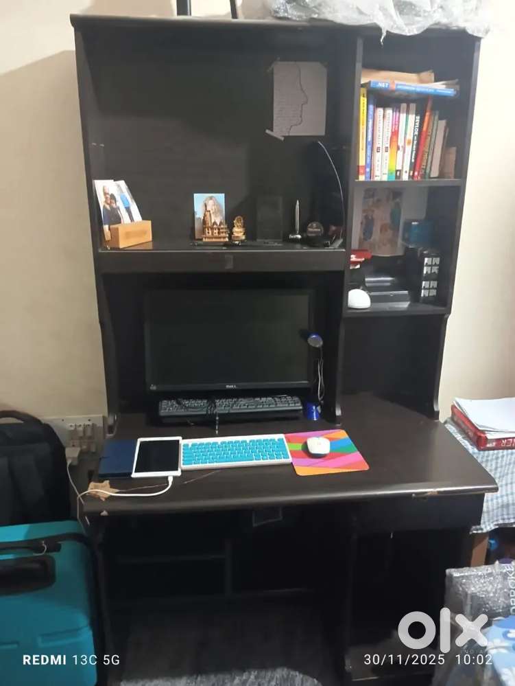 Steel Almirah, study table for sale