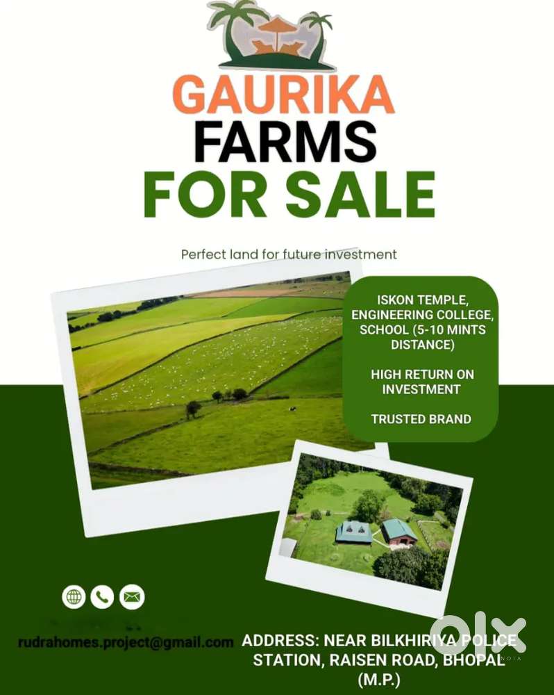 Gaurika farms perfect land for sale/ investment in bhopal