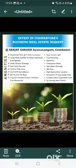 Premium Plots just 2 km from saravanampatti Just 21 lakhs