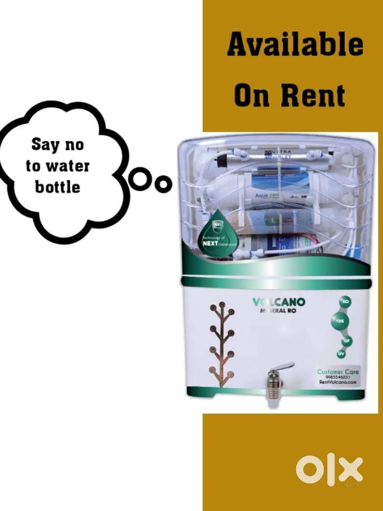 Water purifier on rent