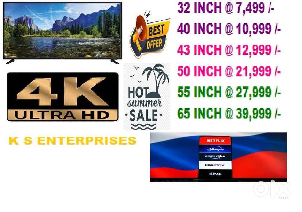 32 INCH SMART LED TV @ 7,499 /-