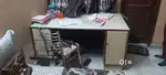 Study cum office table size 5×3 home made four year old very good cond
