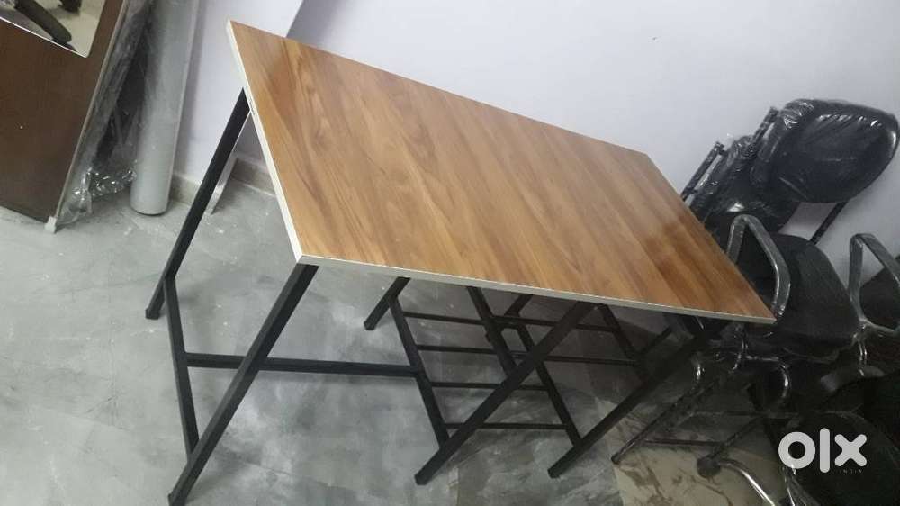 2x4 ft. Iron frame table with shelf  Free home delivery