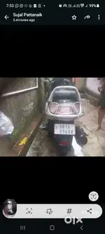 A good scooty, hero pleasure with 55 milage, single kick start