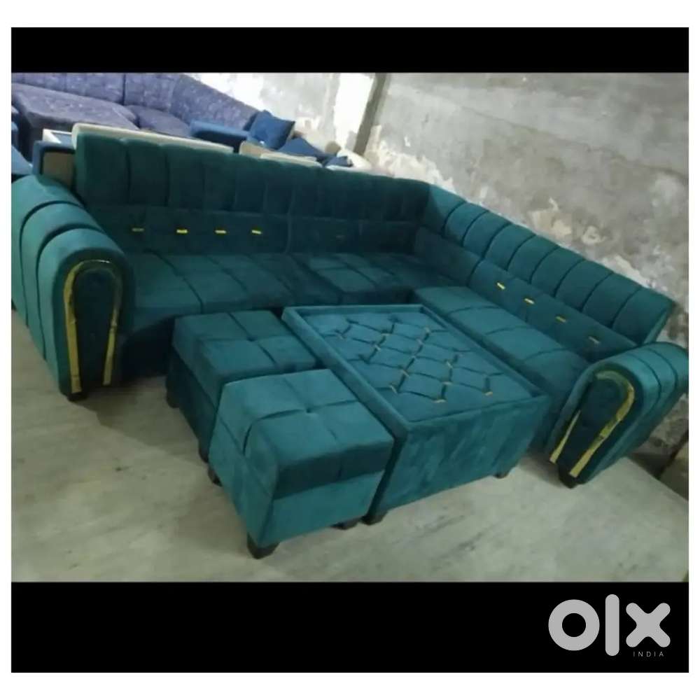 Super discount buy new sofa 8499, L size sofa 13990/-EMI on bajaj