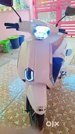 Electric scooter white color 2024 model
