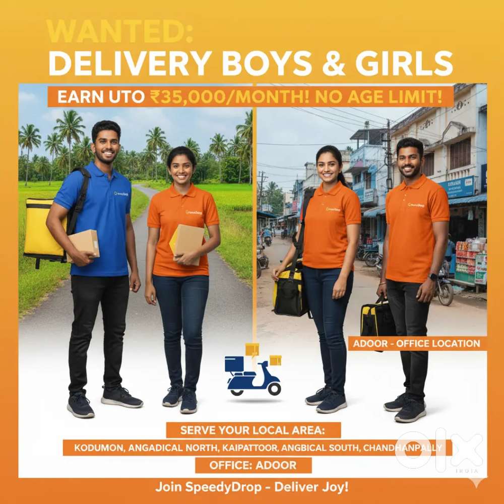 Need Delivery Boys & Girls