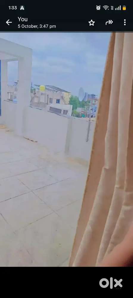 One big size hall plus bathroom plus small kitchen n open teris