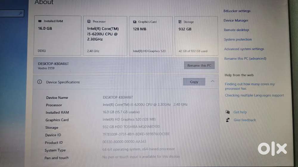DELL Vostro 3559