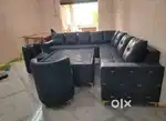 5 seater and corner l shape sofa set with pillows in STARF FURNITURE