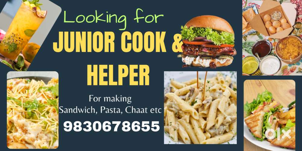 Cook/Chef required for making Sandwiches, pasta, shakes etc