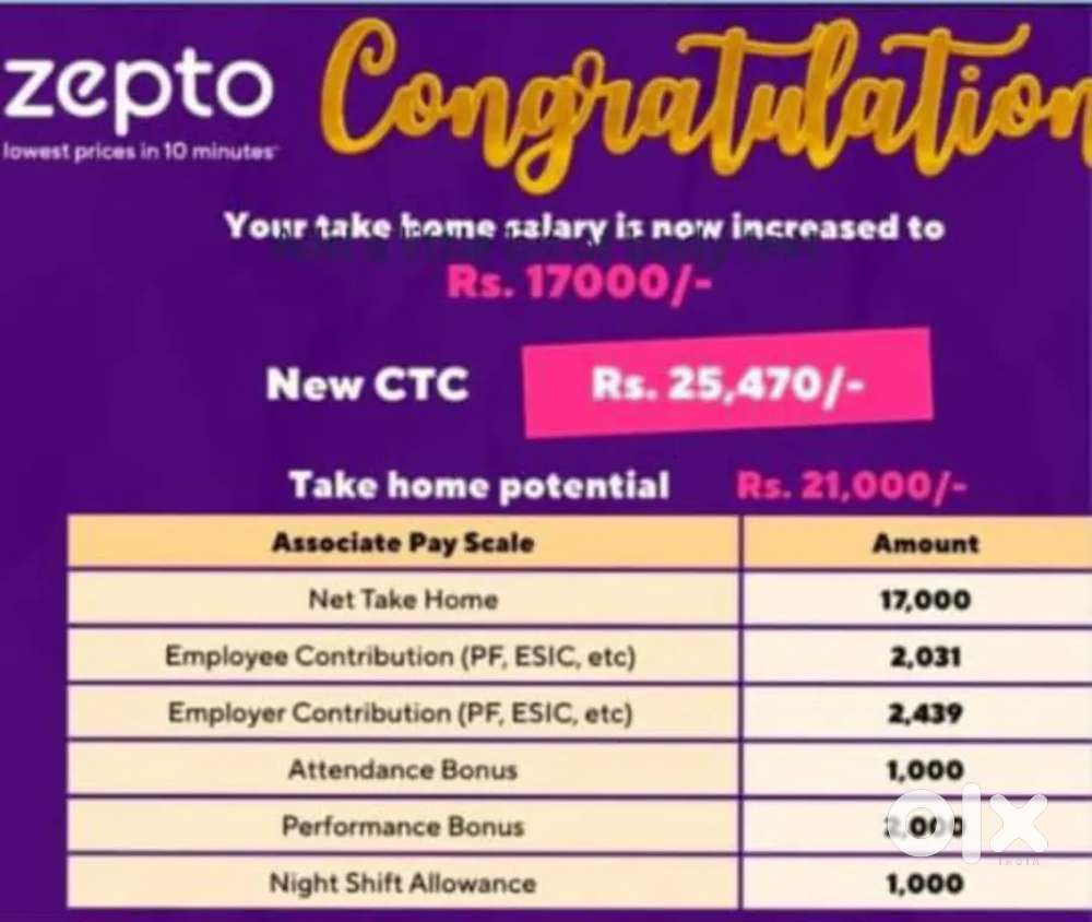 Zepto picker, Packer -Kk nagar