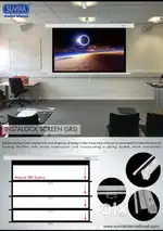 Projector Screen with Auto Lock and SRS