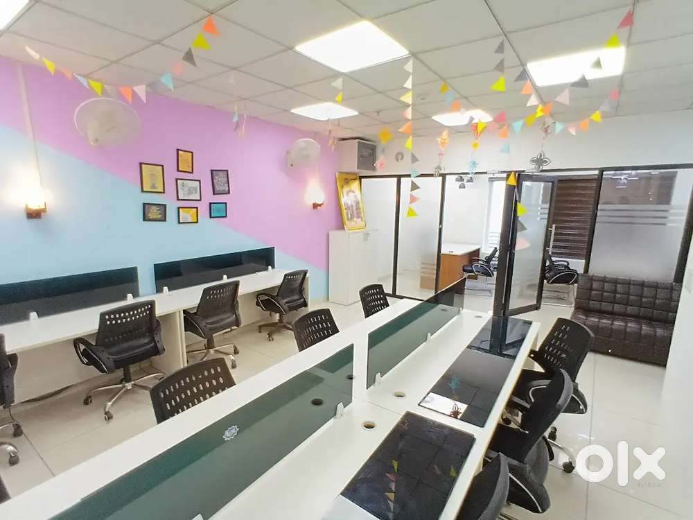 14 seater office with 2 cabins for rent