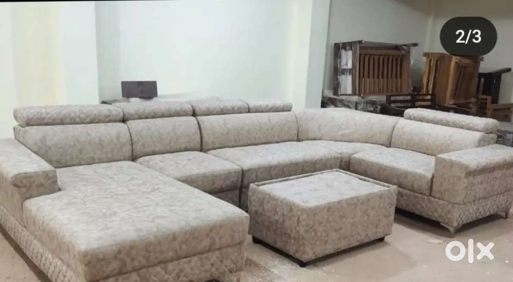 U shape sofa set with comfortable sitting with beautiful colour