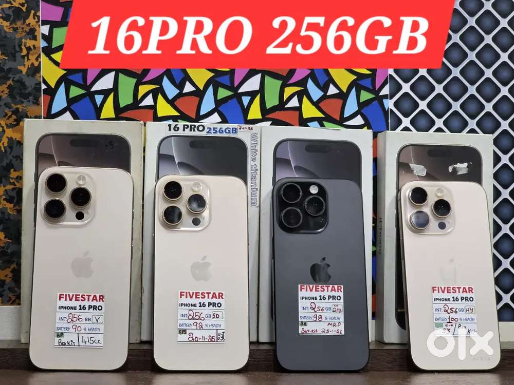 16pro 256gb lot 90+ % battery health starting Rs 74990/- boxkit