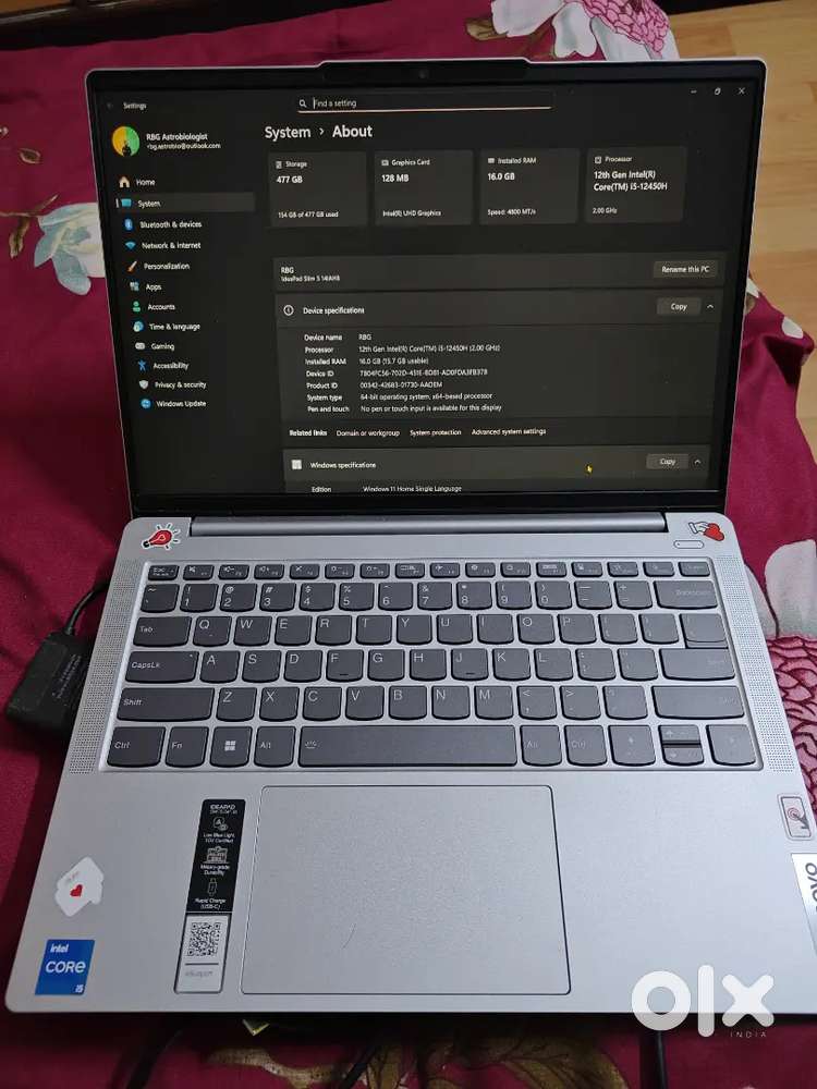 Lenovo IdeaPad Intel i5 12th Gen