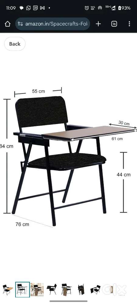 Folding Cushion Study Chair and Other Household Items for Sale
