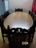 Wooden dining table (Sheesham) 6 chairs