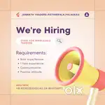 WE ARE HIRING STAFFS