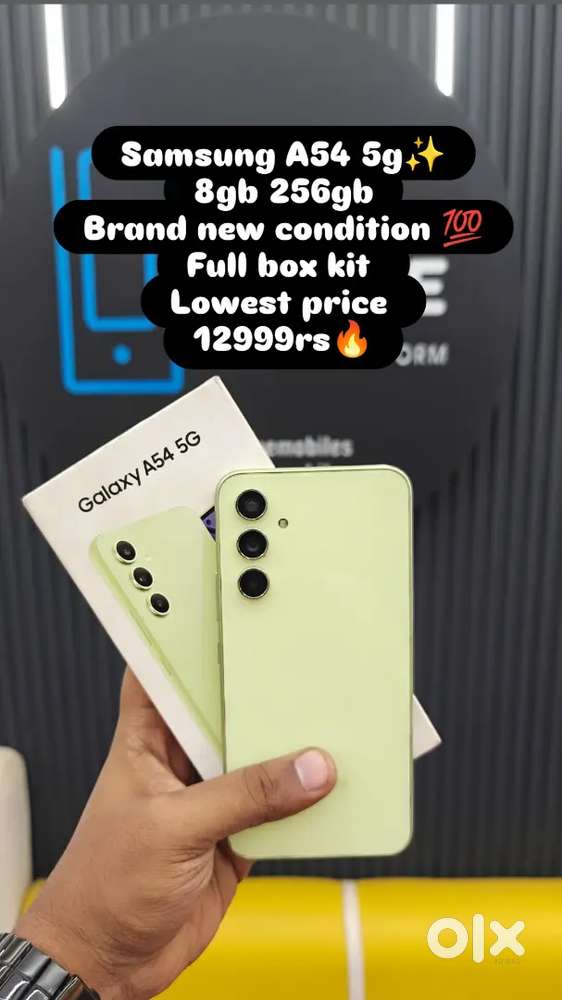 Samsung A54 5g 8gb 256gb brand new condition lowest price at safezone