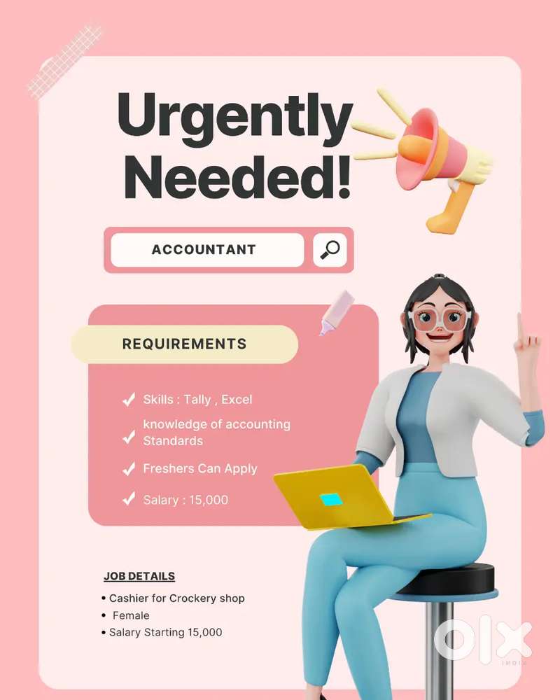 Billing Staff for Crockary shop