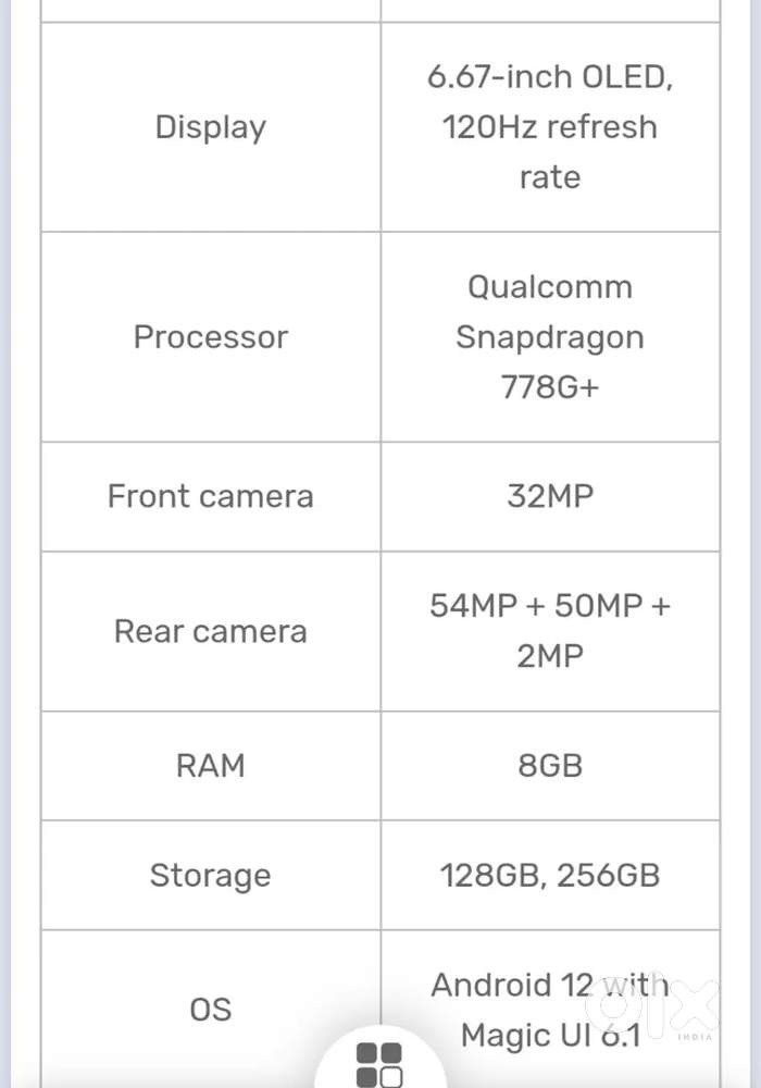 Honor 70 FNE NX9