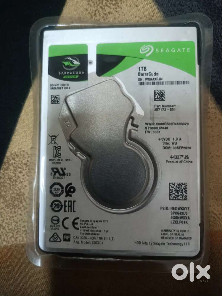 1TB Laptop HDD Brand New Condition