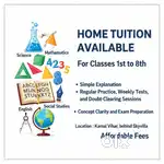 Home Tuition Available – For Classes 1st to 8th