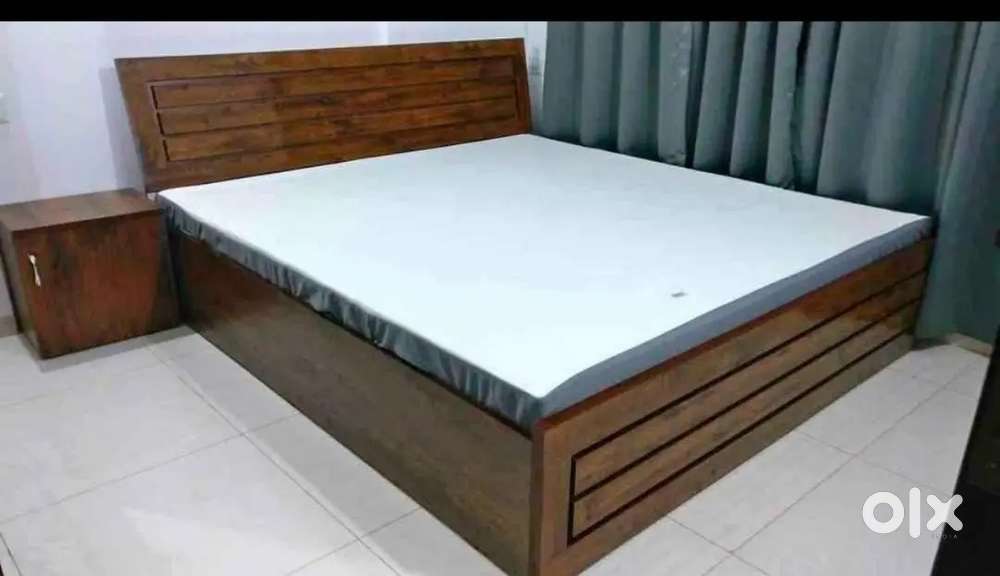 King size bed and orthopedic mattress