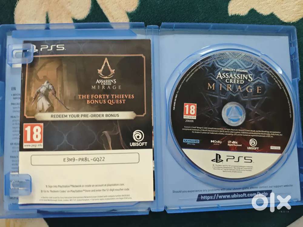PS5 game Assassin's Creed Mirage Disc