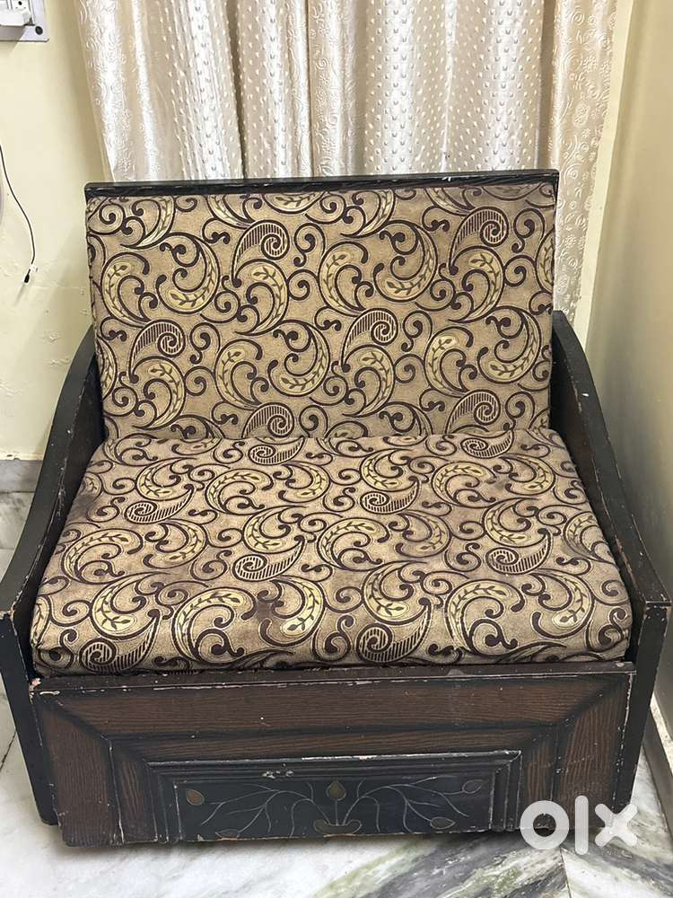 Stylish Sofa Cum Diwan Single Bed  with storage inside– Hardly Used