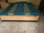Double bed with box in good condition