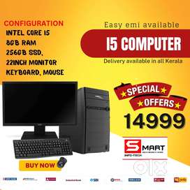 Intel i5 computer with 22 inch monitor